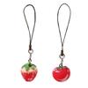 Strawberry Keychain Pendant Creative Simulation Tomato Key Rings Bag Ornaments