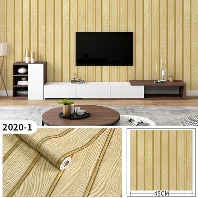 New 45CM*10M PVC Wallpaper Waterproof Easy-Remove Wall Paper Stain Resistant Self-Adhesive Wall Sticker Wall Decoration