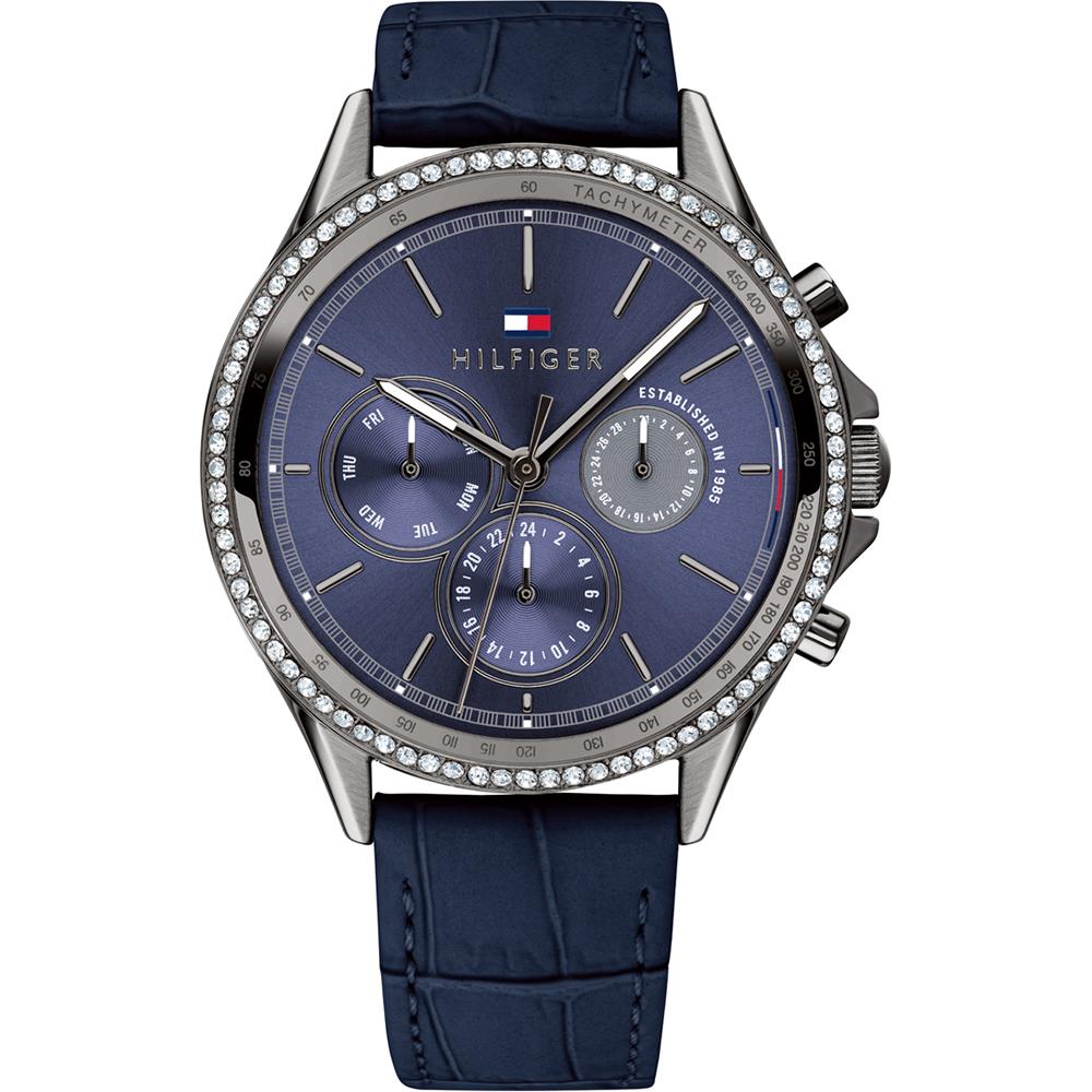 Tommy Hilfiger Ari Blue Leather Strap Ladies Quartz Watch 1781979 синий