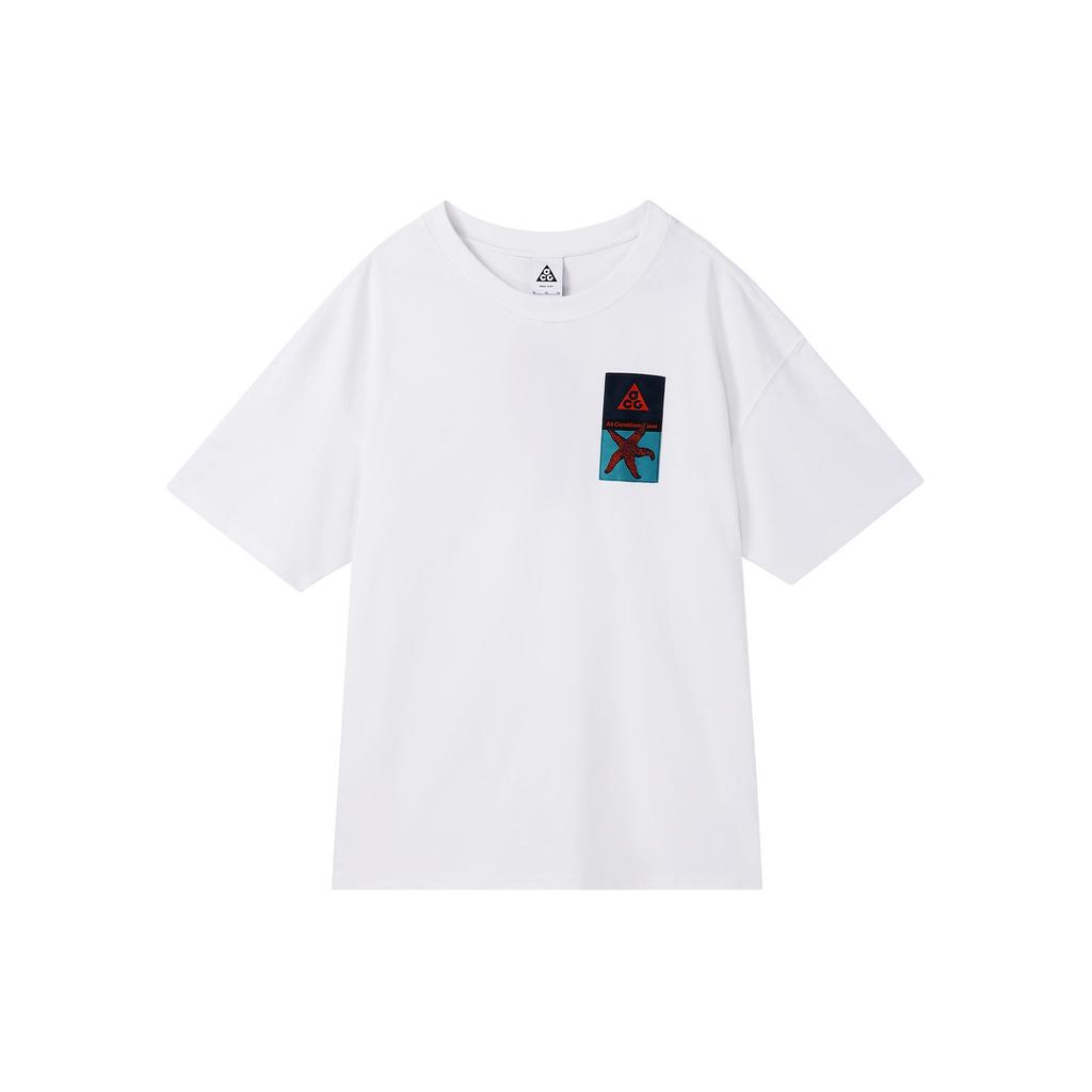 Nike Drop Shoulder Sleeve T Shirt Men's White DX9444-100