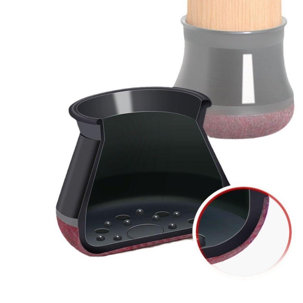 Wrapped Felt Bottom Chair Caps Cover Non-Slip Chair Leg Floor Protector Furniture Leg