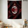 Ac Milan Crest Emblem Threepiece Set 1 Duvet Cover 2 Pillowcase Without Core Bedding Set Duvet Cover And Pillowcase Soft And Comfortable