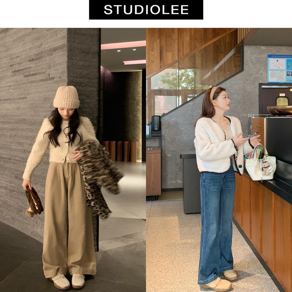 Cowhide version grape mother round head double Velcro casual shoes leather inner height increase lazy German training shoes women's Forrest Gump shoes