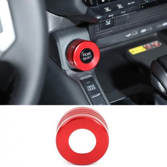 Red Aluminum Drive Mode Knob Trim Ring For Toyota LC250 Prado VX 2024+