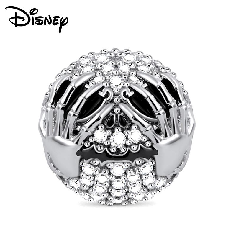 Disney 925 Silver Minnie Olaf And Halloween Monster Various Pendant Beads Suitable For Girls Diy Bracelet Necklace