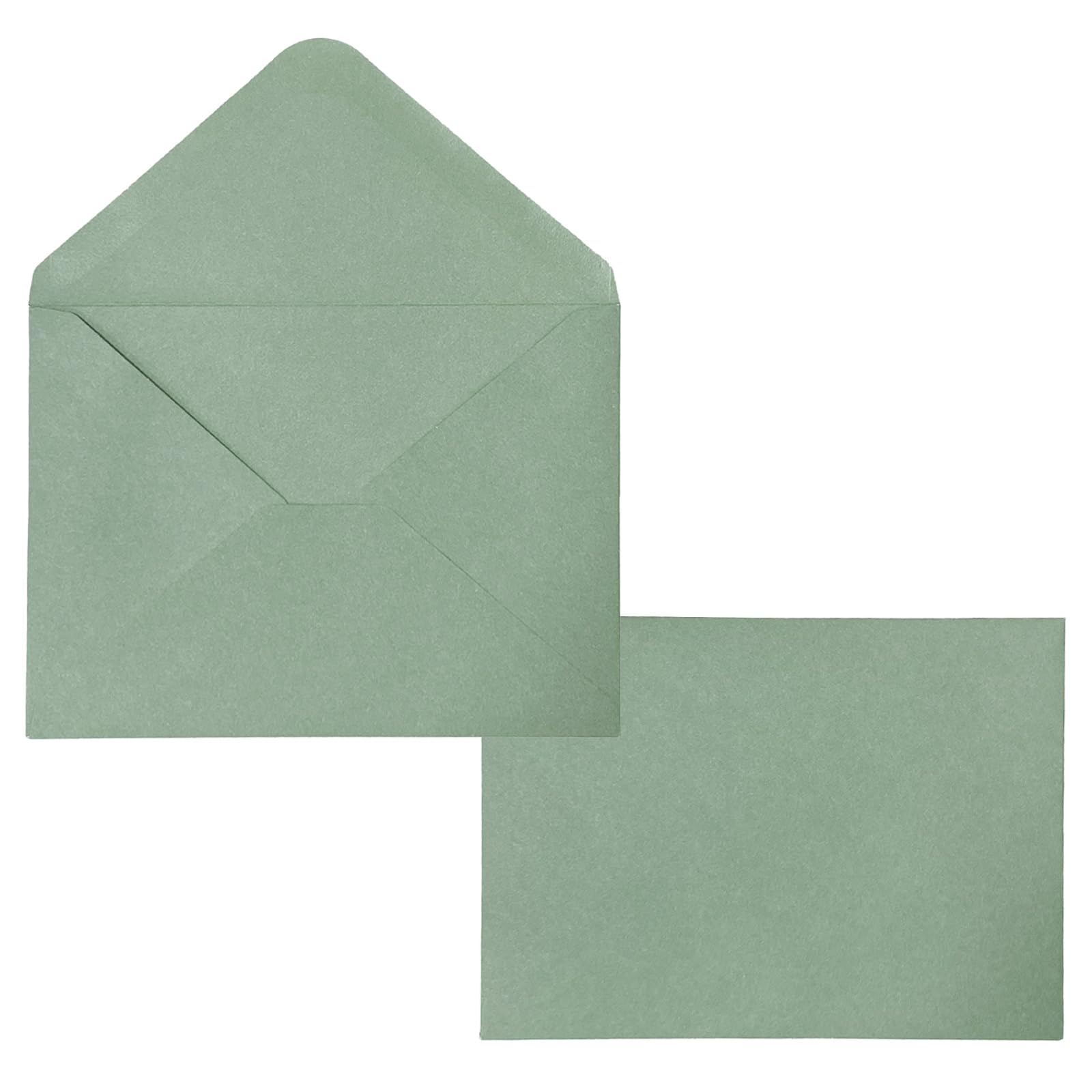 50 saliegroene A7 envelop 5x 7 inch v-klep uitnodigingsenvelop groen