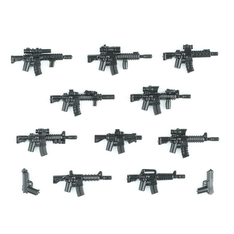 Modern Special Forces Figures Military Weapons Building Blocks Army Soldier City Police Multicolour AK Accessories Bricks Toys