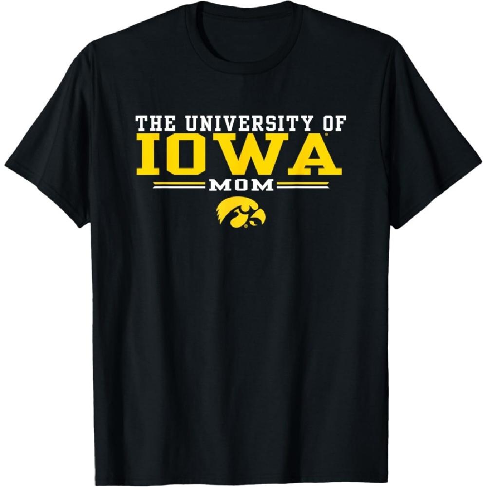 Iowa Hawkeyes Mom Family Black Officially Licensed T-Shirt XXXXXL чёрный