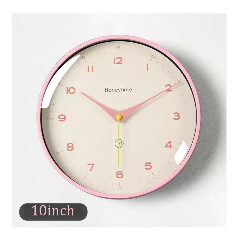 12/10 Inch Silent Wall Clock Non-Ticking Quartz Battery Operated Modern Decorative Clock for Home Bedroom Office Decro