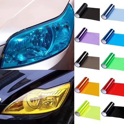 Ochranná fólie na přední světla Vinylová samolepka Samolepka na auto světlomety Tónovaná vinylová fólie Univerzální vícebarevná