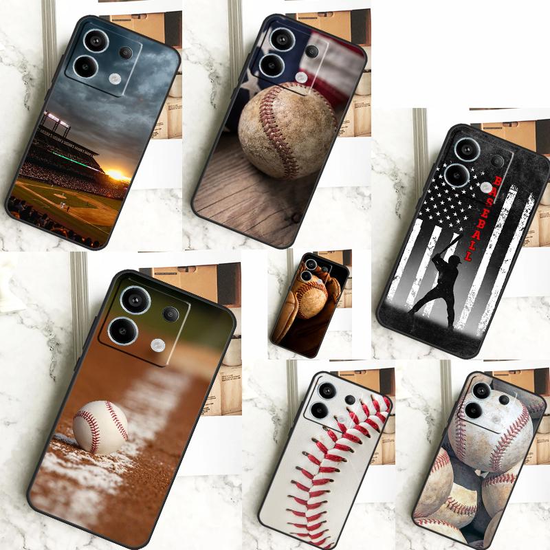 Baseball Case For Xiaomi Redmi 12 13 C 9C 10C Redmi Note 13 Pro 9 10 11 12 9S 10S 11S 12S Back Cover