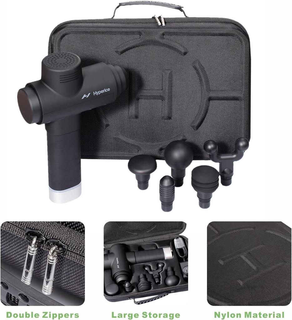 XERXES Carrying Case for Hypervolt 2 Travel Storage and Hypervolt Plus Hardshell Bag with Massage Gun Device Holder Pro, Organizer,