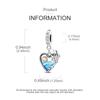 Original Charmscopper Ocean Dolphin Heart-Shaped Beads Fit Charms Platabracelets For Women Jewelry Making Diy Gifts