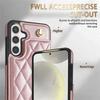 Hand Strap Credit Cards Wallet Phone Case For Samsung Galaxy S24 Ultra S23 Plus S22 S21 S24FE A15 A16 A13 A14 A54 A53 Cover