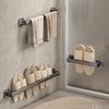 No-drill Towel Rack Self-adhesive Bathroom Organizer Self-adhesive Towel Rack for Bathroom Strong Load-bearing Hand Towel Bar