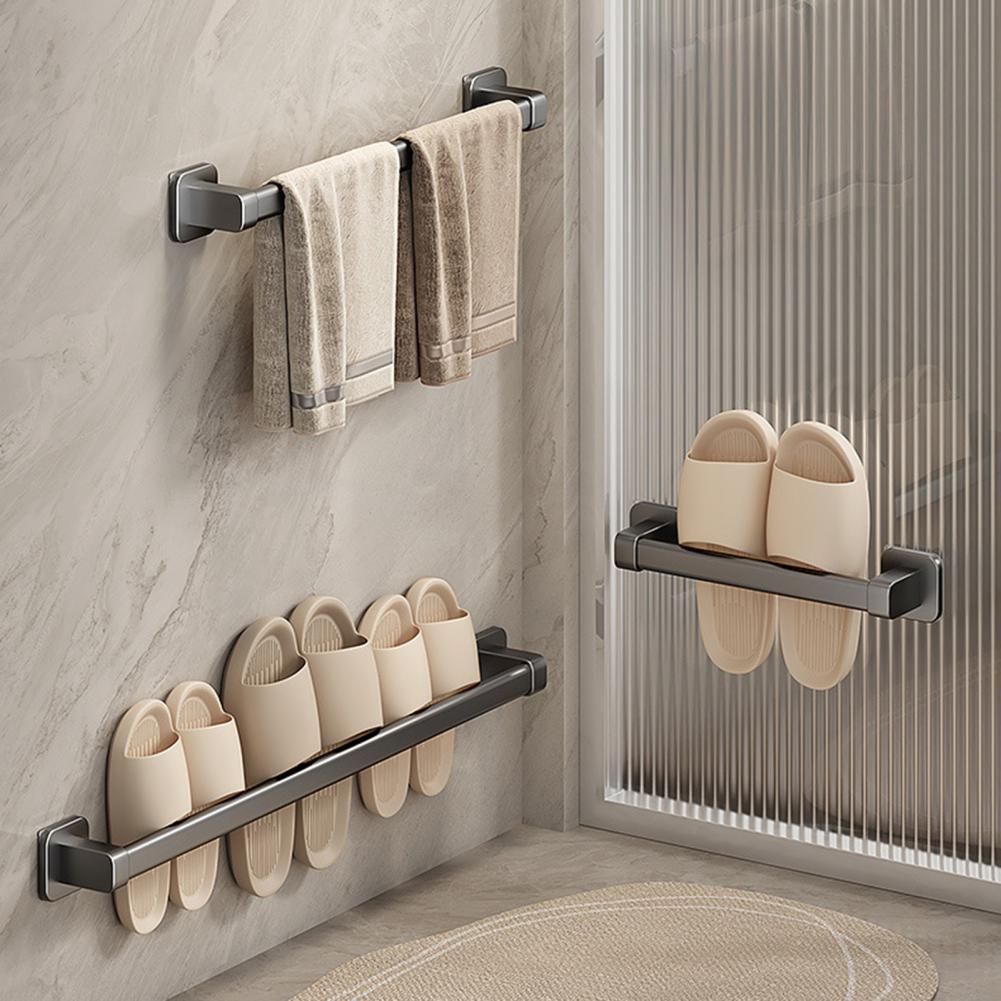 No-drill Towel Rack Self-adhesive Bathroom Organizer Self-adhesive Towel Rack for Bathroom Strong Load-bearing Hand Towel Bar