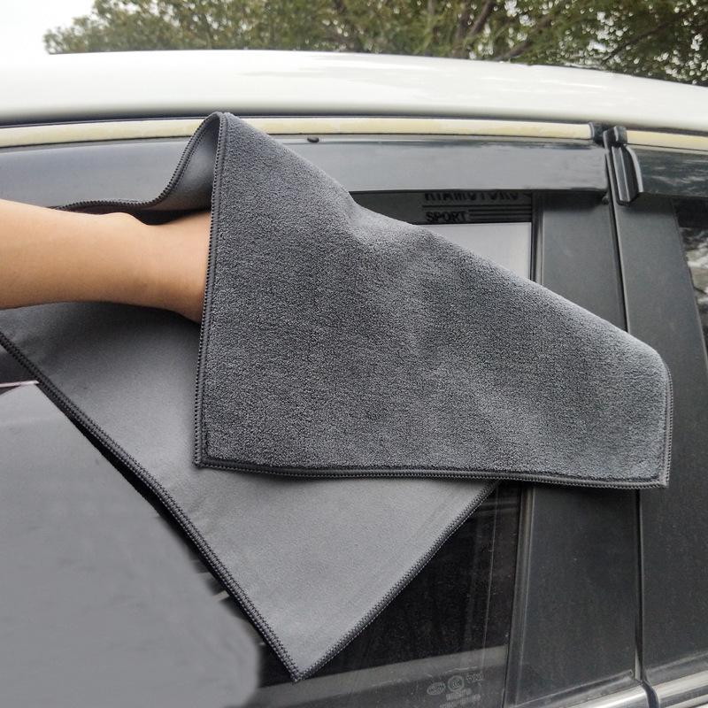 Premium Dual-Sided Microfiber Car Wash & Suede Coral Fleece Absorbent Towel