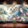 Lady with Long White Hair,Fairy,Dragon DIY 5D Diamond Painting New 2025 Fantasy Woman Full Mosaic Diamond Embroidery Big Size