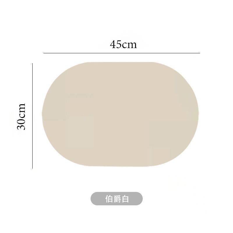 PVC Silicone Placemats Heat-resistant Reusable Portable Placemats Waterproof Stain-resistant and Easy-to-clean Silicone Placemat 30x45cm