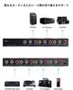 AV Switcher RCA Switcher Selector 4x3 RCA Switcher Splitter 4 Input 3 Output 1080P 60Hz AV Switcher Compatible with DVD Camera Video Includes IR