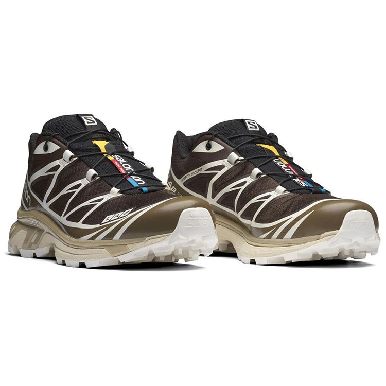 Salomon XT-6 Advanced Mars Synthetic Leather Fabric Low-Top Outdoor Functional Shoes Unisex Shoes Brown 473058