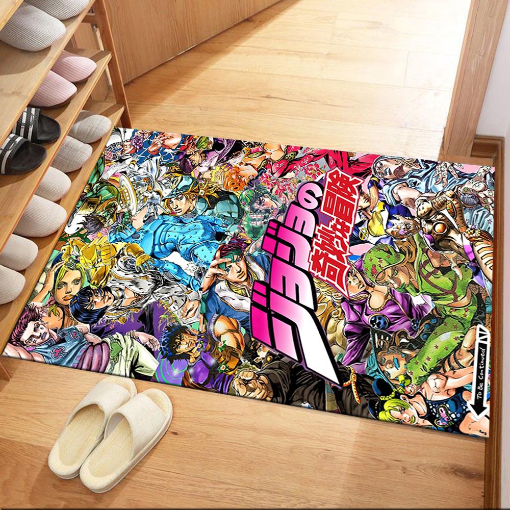 Jojo S Bizarre Adventure 5 Square rugs are a great choice for living rooms, bedrooms, home décor, and as gifts