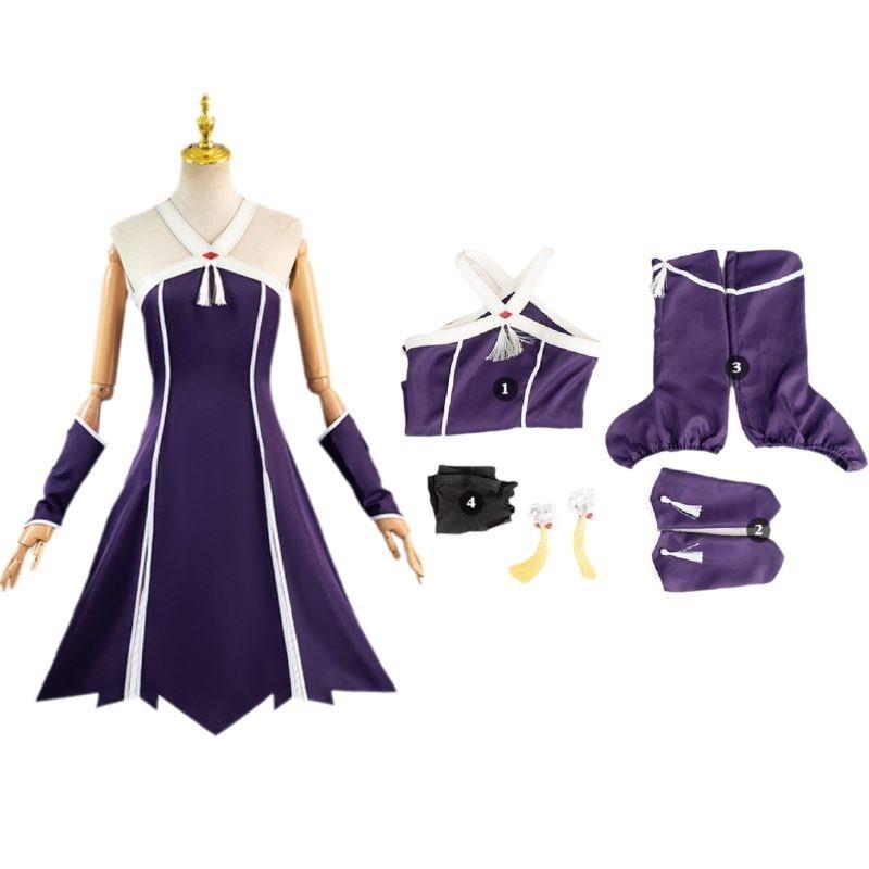 Funeral Flora Cos Outfit Ubell Laofen Cosplay Anime Costume Polyester Fabric