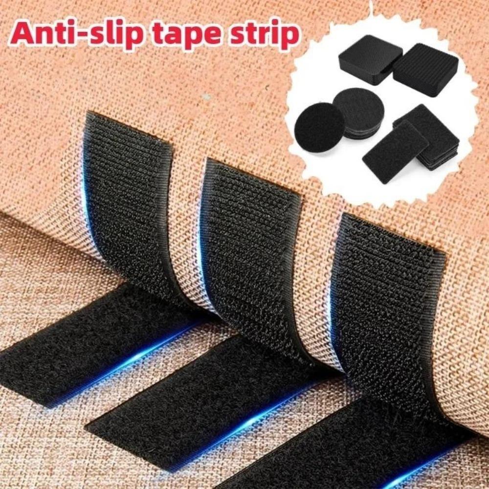 Diy Self-adhesive Tape Home Auto Adhesive Anti-Slip Sticker Grip Hook-and-loop Magic Sofa Floor Stickers Fixed Attaches