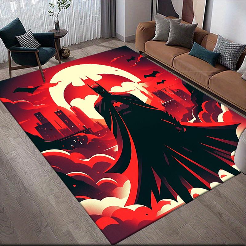 Batman at Night Anti-Slip Rug, Rectangular Carpet for Home Bedroom, Sofa & Game Zone Decoration