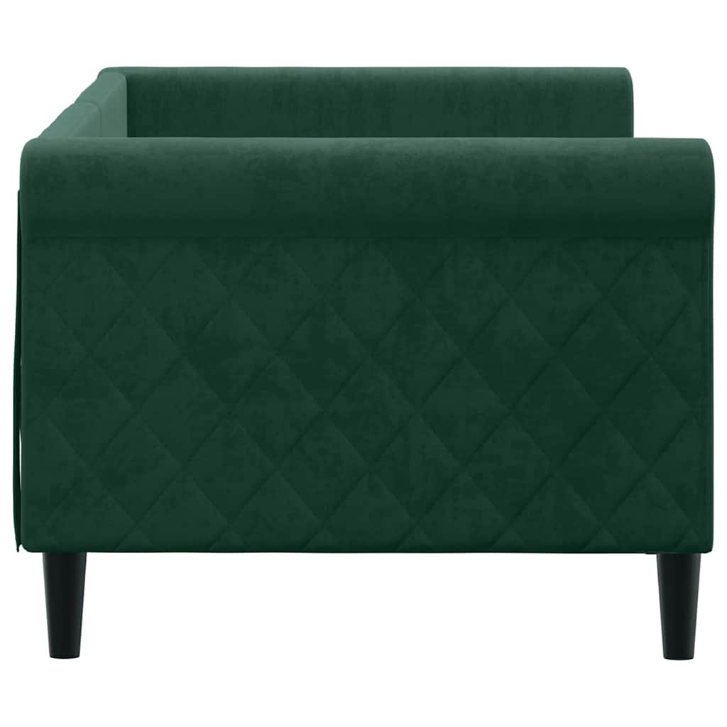 Daybed Dark Green 80x200 Cm Velvet