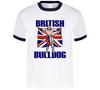 Den Brittiska Bulldoggen Retro Brottning T-shirt Unisex T-shirt