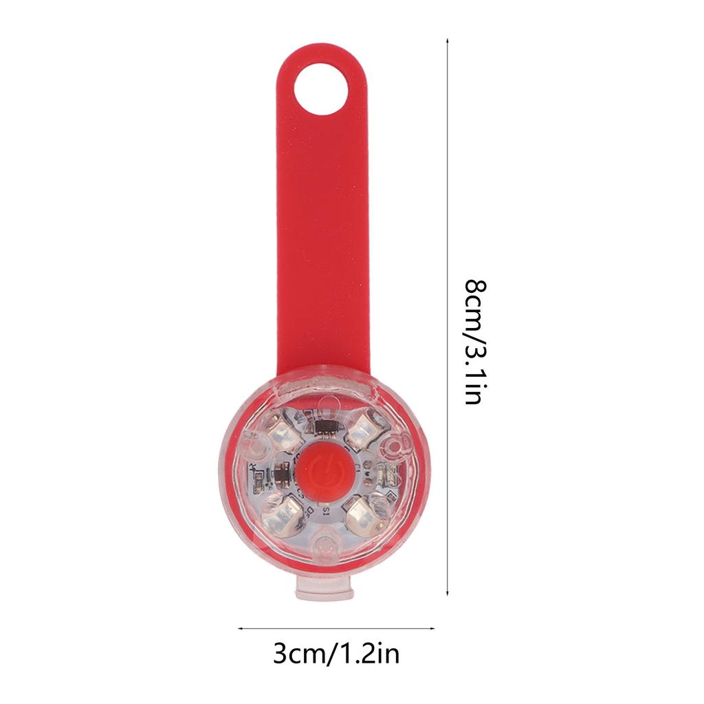 LED Dog Collar Light Pendant TPU ABS IPX7 Waterproof 3 Light Modes USB Rechargeable Dog Safety Light for Pet Bag Bike