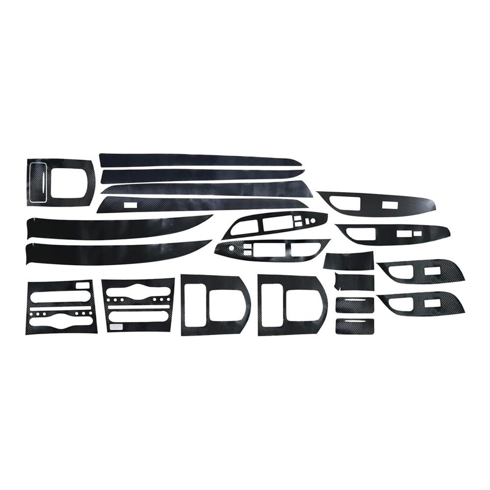 3D Carbon Fiber Look Full Interior Kit Cover Trim For Infiniti G37 Sedan 2010-13