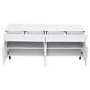 =N625P228826849W Credenza lucida, cassettiere con 4 cassetti, 2 ante e ripiani regolabili in altezza, basi, pensili ad angolo