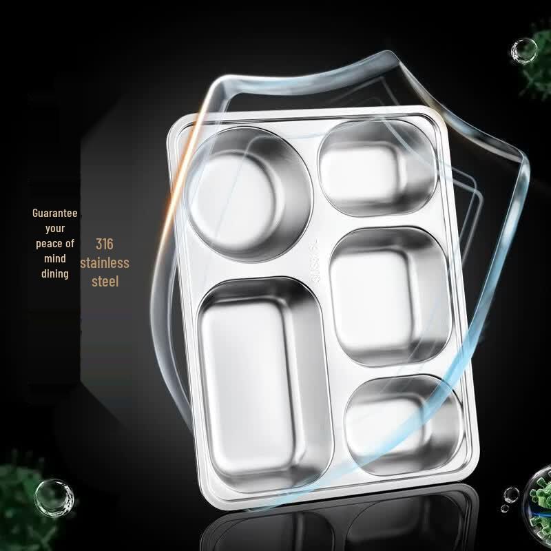 Divided Stainless Steel Leak-Proof Lunch Box