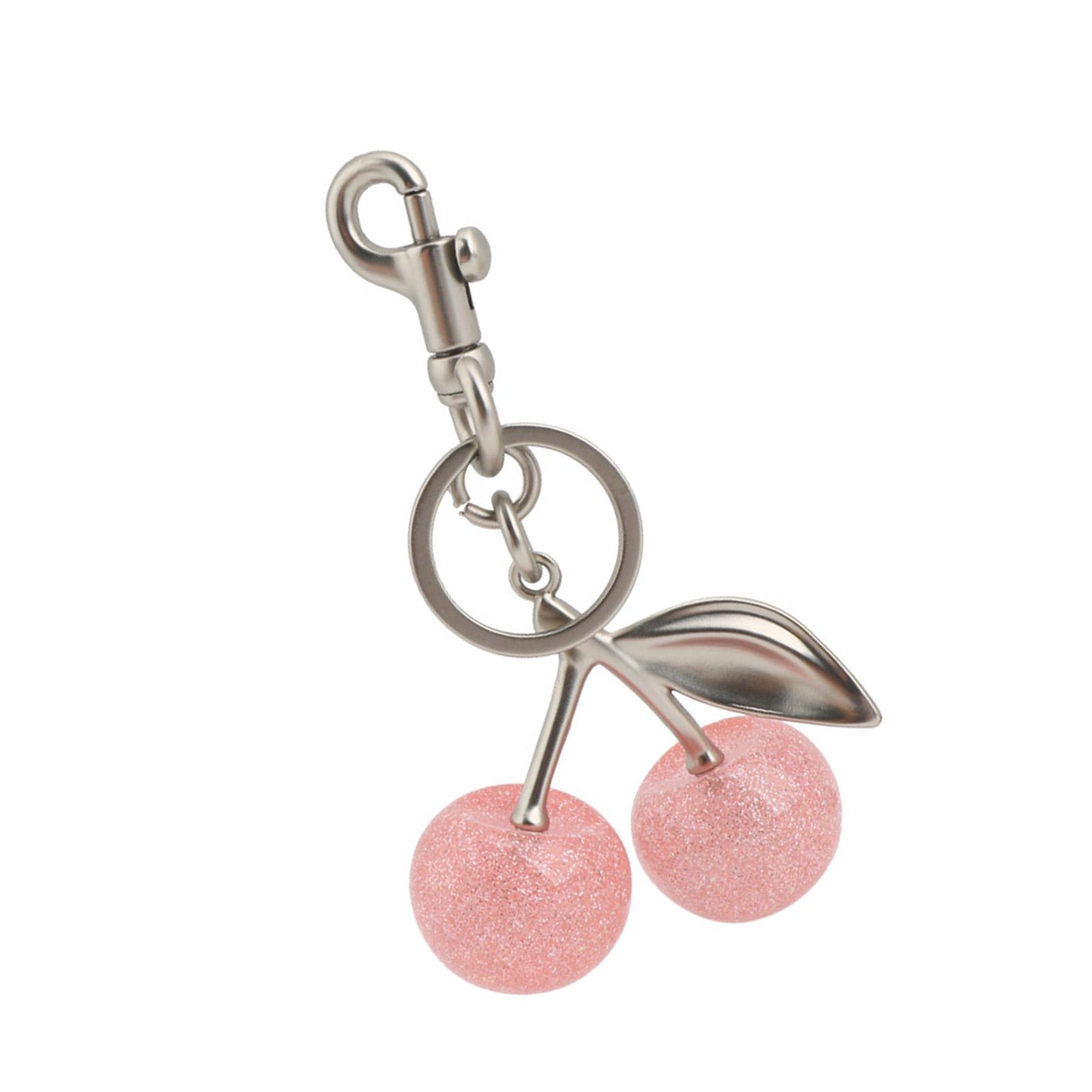 

Элегантный брелок в форме хрустальной вишни, стильный плетеный брелок-подвеска, аксессуар для модных женщин, ежедневное использование