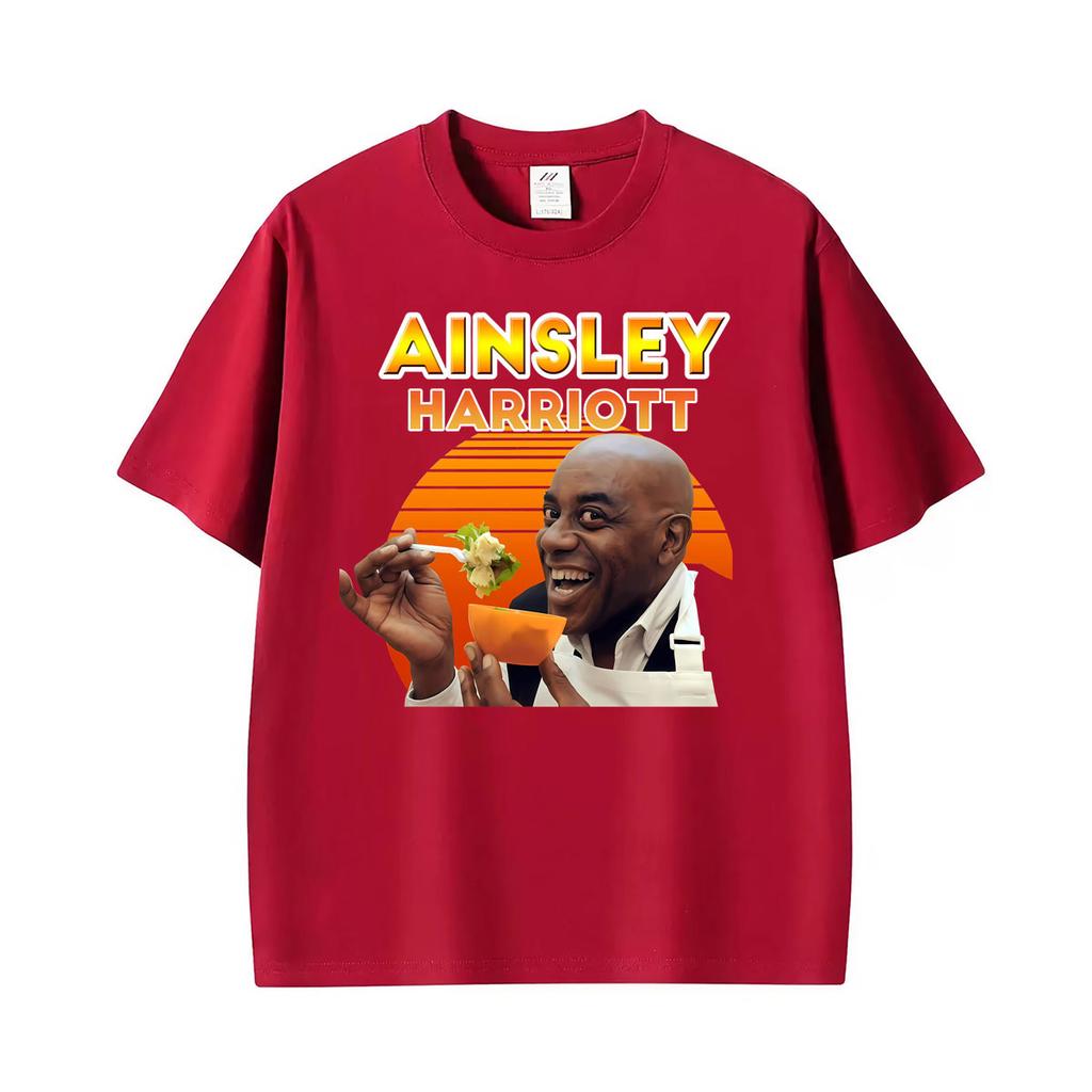 Lustiges Meme Ainsley Harriott Give Your Meat A Good Old Rub Print T-Shirt Unisex Lässiges Rundhals-T-Shirt Unisex Mode Baumwoll-T-Shirt