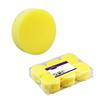 1Pc/12Pcs Waxing Sponge Porous Effortless High Density Super Soft Hand Tool Car Cleaning Durable Yellow Car Polish Wax Applicator Pad for Car