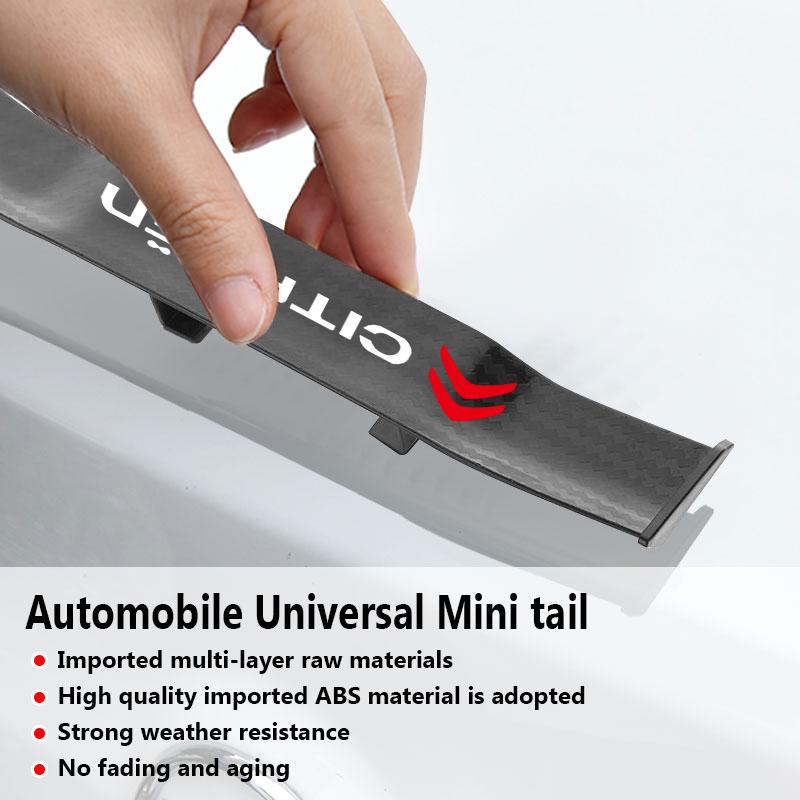 Spoiler Posteriore Mini per Auto in Fibra di Carbonio Modello Piccolo Ala Decorazione Per Citroen C1 C2 C3 C4 C5 C6 C8 C4L DS3 DS4 DS5 LS DS6 Picasso