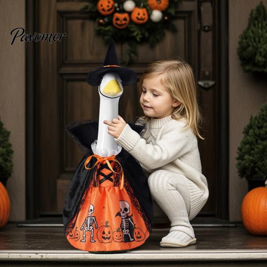 Easy to Change Goose Outfit 1 Set Christmas Porch Outfit, Lace Princess Dress, Halloween Fabric Dress Costume for 23 Inch Statue, Garden Lawn