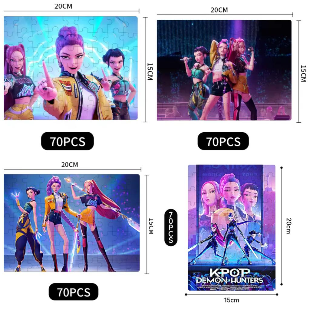 Puzzle Set - Character Collection Decoration, Children's Gifts, Puzzle Games, Parent Child Fun
