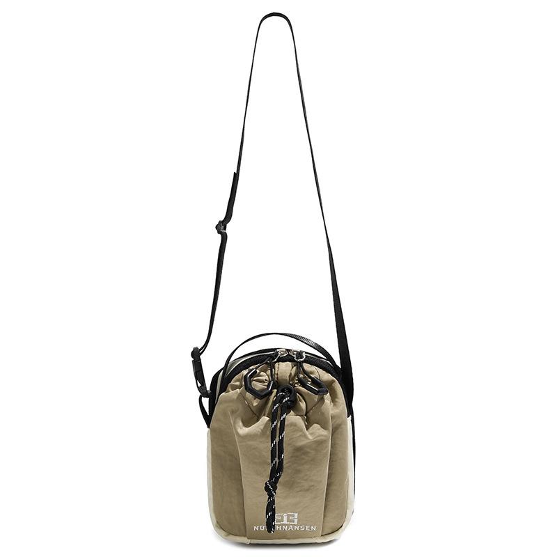 

Spring and Summer High-end Fashion and Versatile Men and Women s Same Casual Drawstring Mobile Phone Bag One-shoulder Crossbody Bag хаки