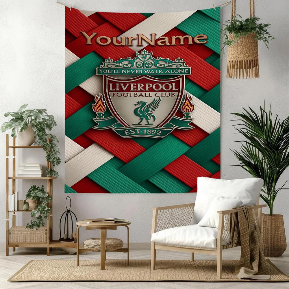 Liverpool Custom Your Name Wall Decor Tapestry Art For Pet Memorial Birthdaywedding Party Backdrop Family Gift