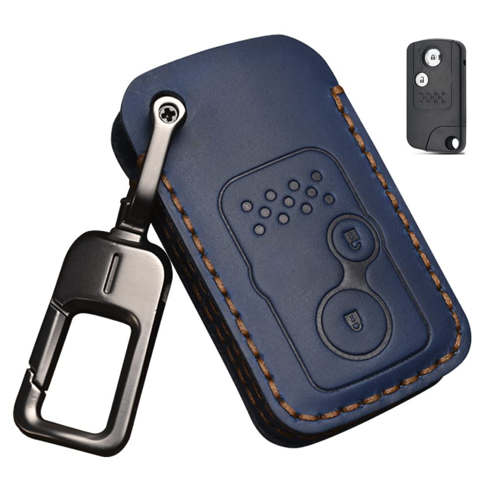 LETINGFAR Key Case, For Honda, Smart Key Case, Key Cover, Genuine Leather, Designed for