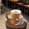 Creative Sloth Shape Zebra Shape Mug Cartoon Ceramic Cup Cute Milk Cup Breakfast Cup Ceramic