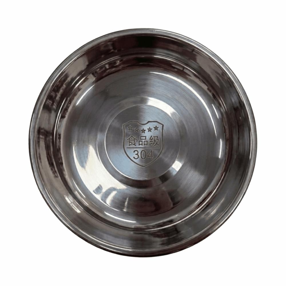 Circular Round Metal Plate Rustless Steel Food Dish Tray Dinner Serving Plate Food Serving 16cm