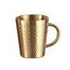 Gold 304 Stainless Steel Beer Mug Water Cups With Handle Coffee Milk Juice Mugs Summer Bar Tool Anti-Scalding For Kitchen Drink