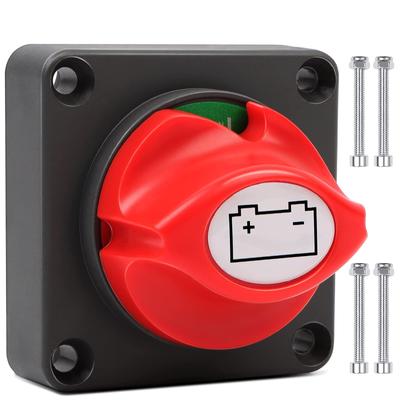 Battery Switch 1-2-Both-Off 12V-48V, 275A Main Switch Power Battery Solator Main Switch Battery Switch for Boat Motorcycle Yacht Car Marine Caravan