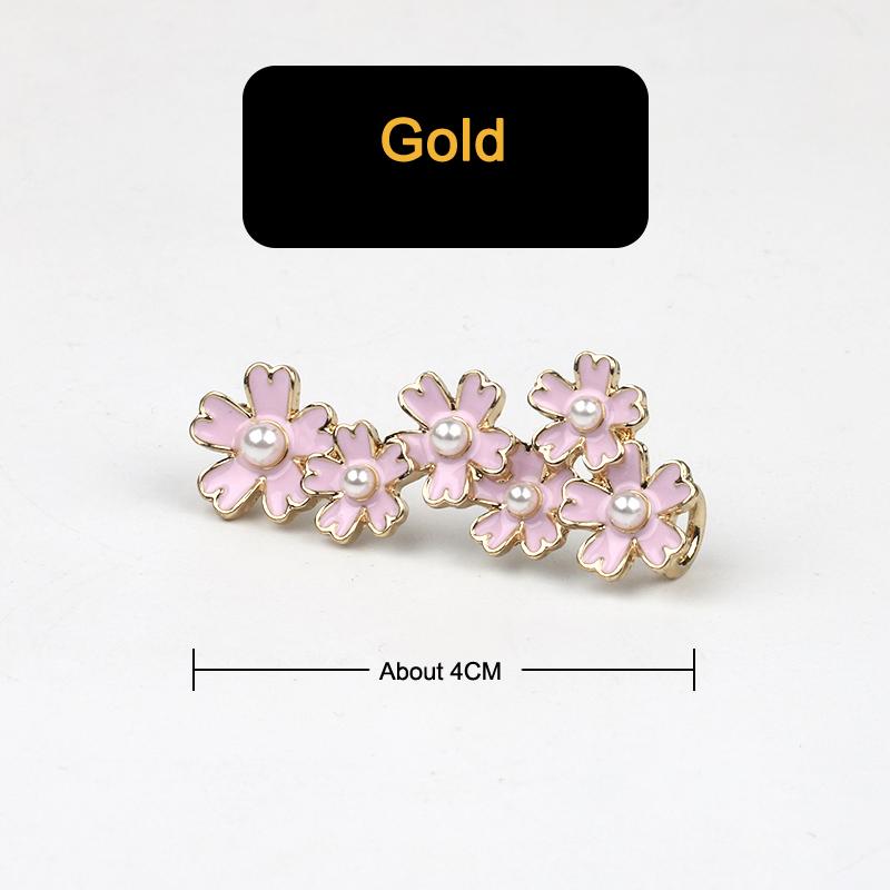 Sneakers Shoelaces Decoration Metal Shoelace Buckle Pearl Shoes Charm Accessories Shiny Rhinestones Women Shoe laces Decorative