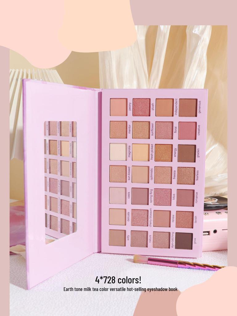 28-Color Glitter Sequin Eyeshadow Palette for Student Performances
